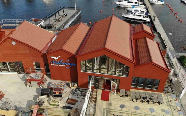 Slutfinansiering av byggnation av restaurang vid båthamn i Västerås 